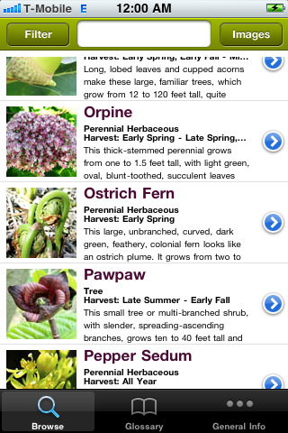 Wild Edibles app by Steve Brill and WinterRoot LLC. Image from iTunes.