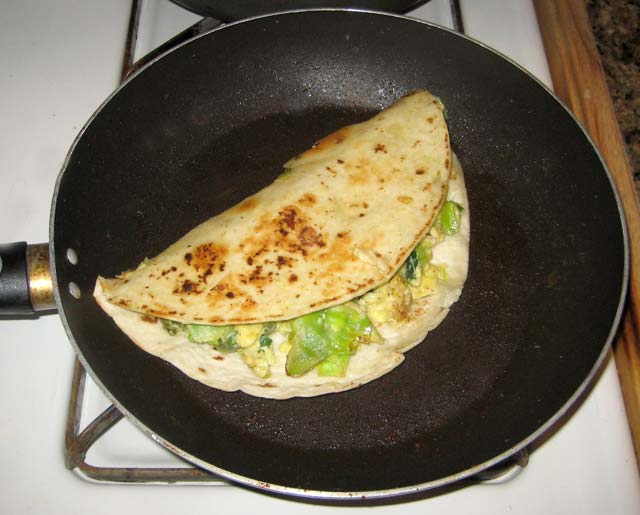 Giant Southwest-Style Yucca Breakfast Taco