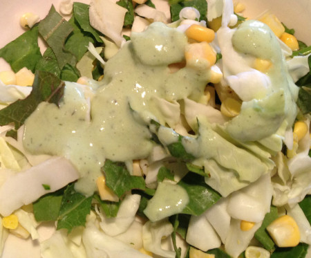 We didn't like it as much as a creamy, citrus salad dressing, but it has potential.