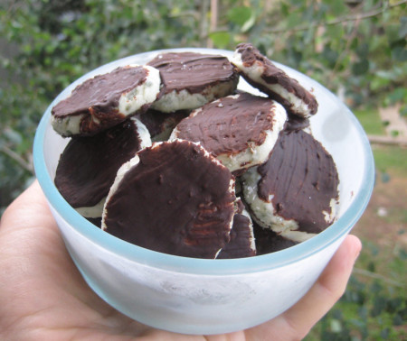 All it takes is a little chocolate for these wild after-dinner mints to go from good to great. 