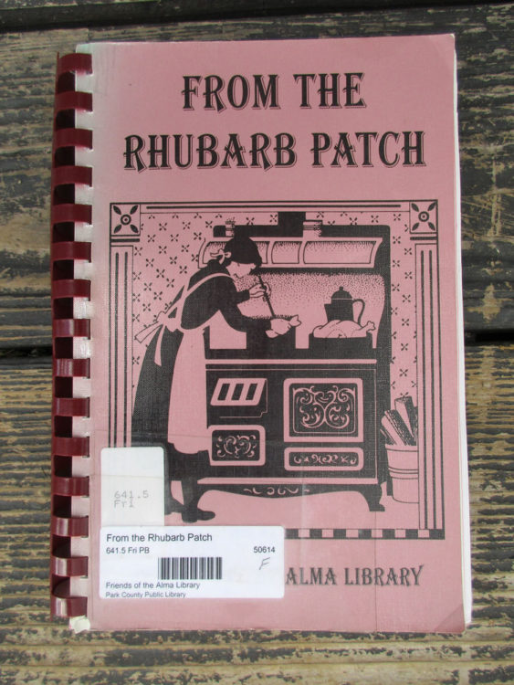 The Alma Library cookbook is a great resource for rhubarb recipes. You can have it after I return it to the (Fairplay) Library.